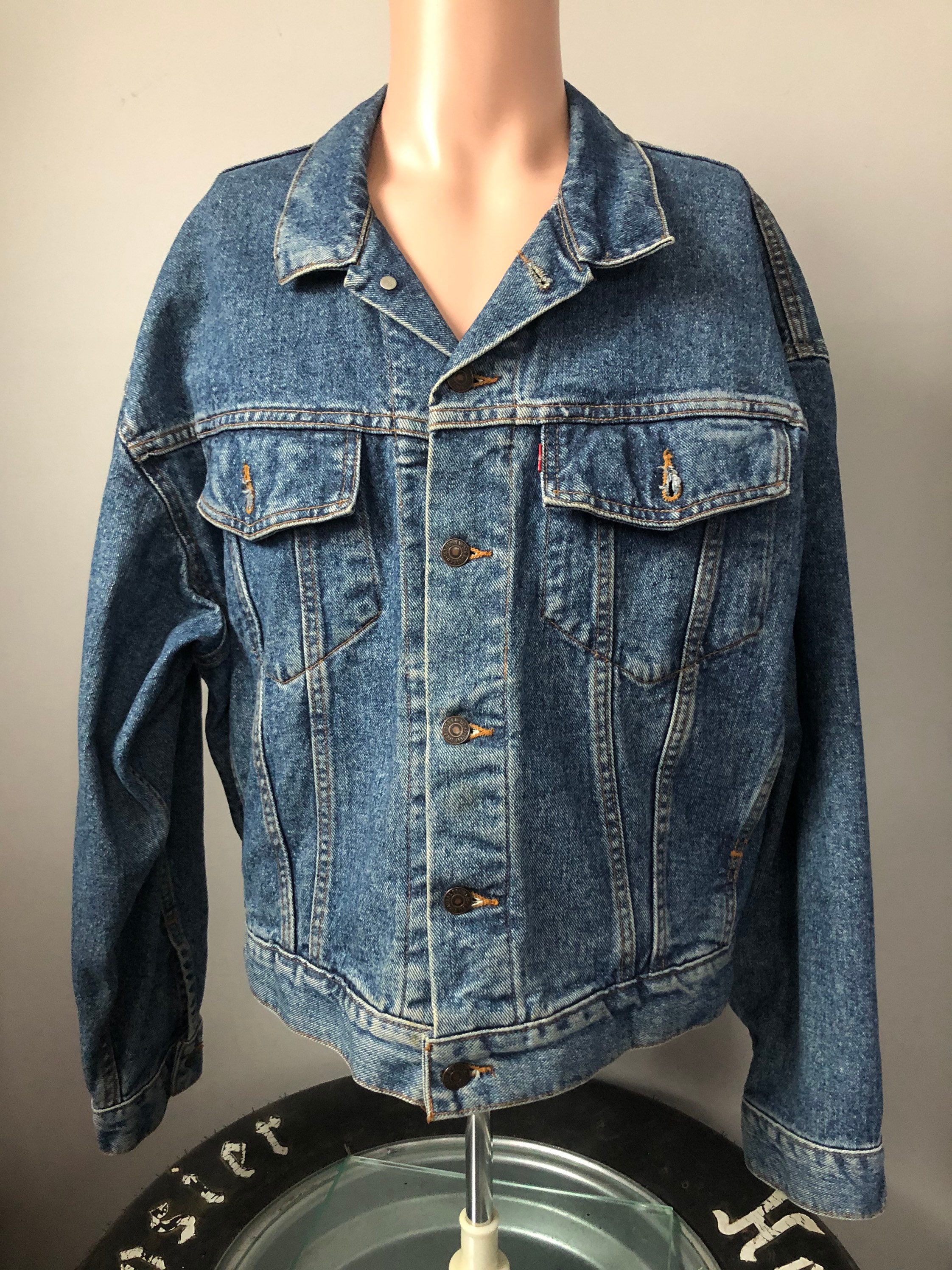 Vintage Levis Denim Jacket 70507 0214 L 80s - Etsy