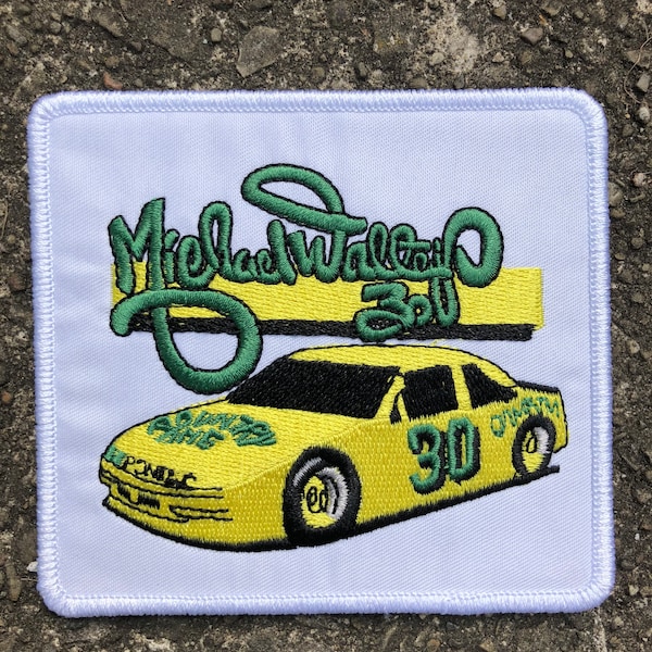 Deadstock Michael Waltrip Country Time Lemonade Embroidered Patch 80’s