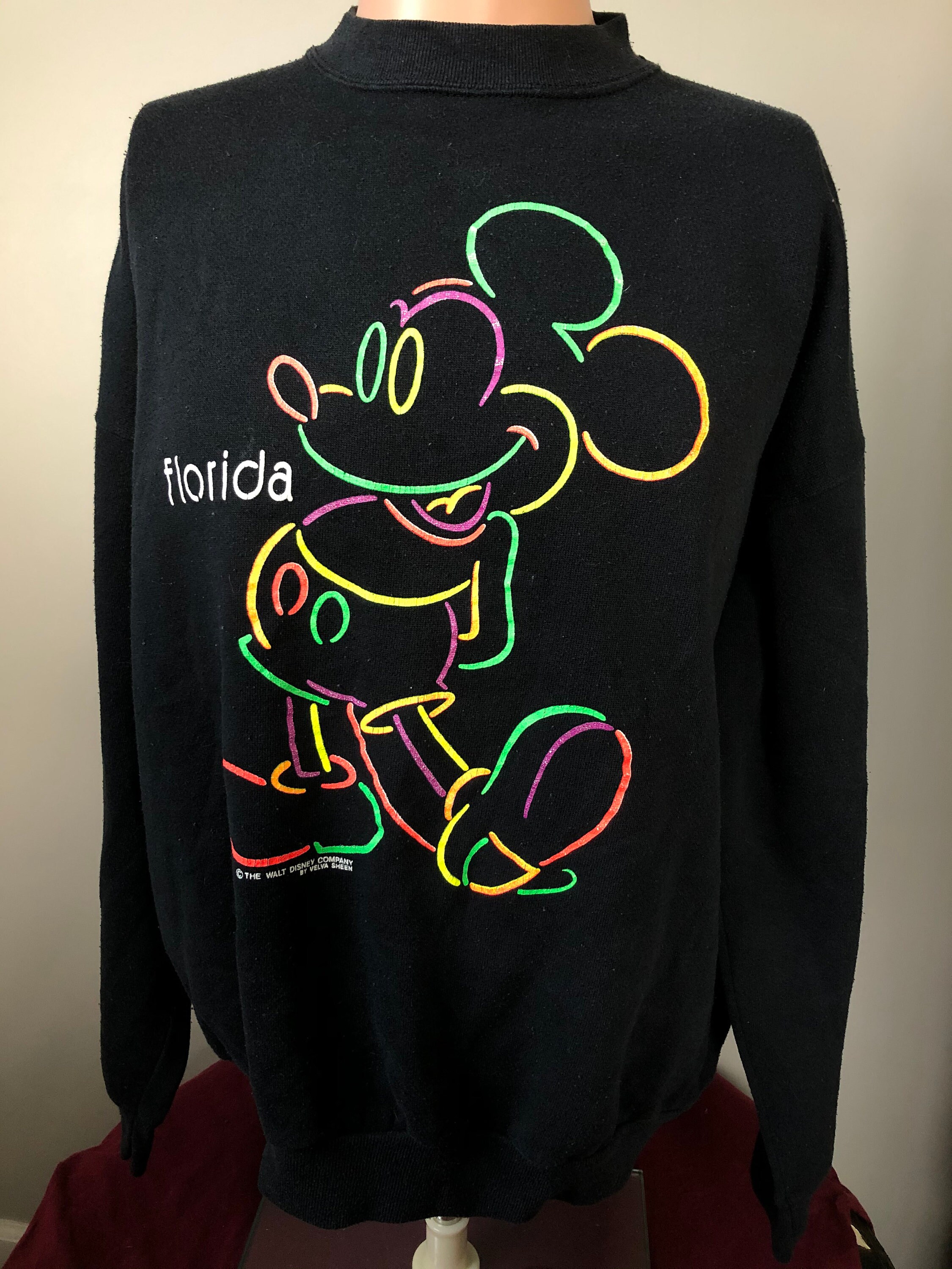 Neon Mickey Mouse Florida Crewneck 