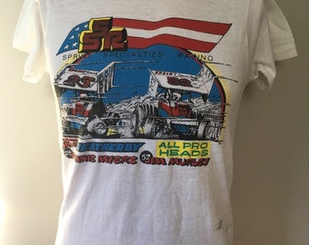Rare Sprint Specialties Racing 80&#39;s T-shirt S World Of Outlaws