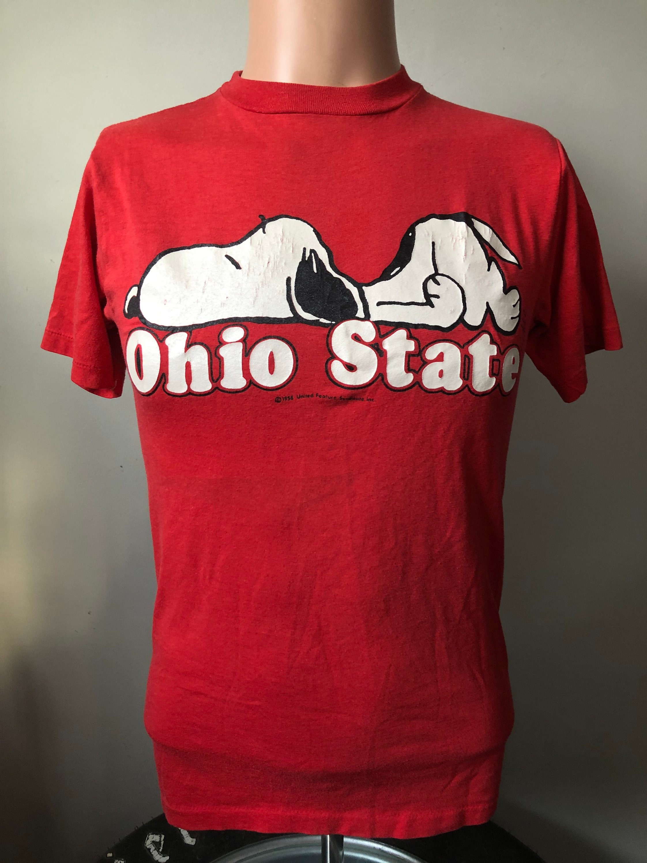 【人気ショップが最安値挑戦！】 Vintage Etsy - 80's M T-shirt State Ohio Snoopy トップス