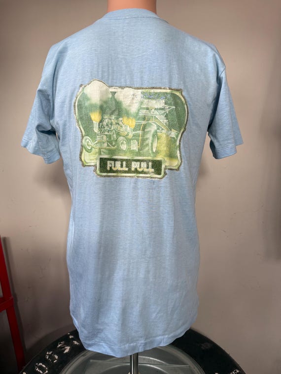 Vintage Modified Pull Power Tractor Pulling T-Shi… - image 2