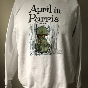 Vintage Shoe April In Parris Island Crewneck Sweatshirt L 80’s