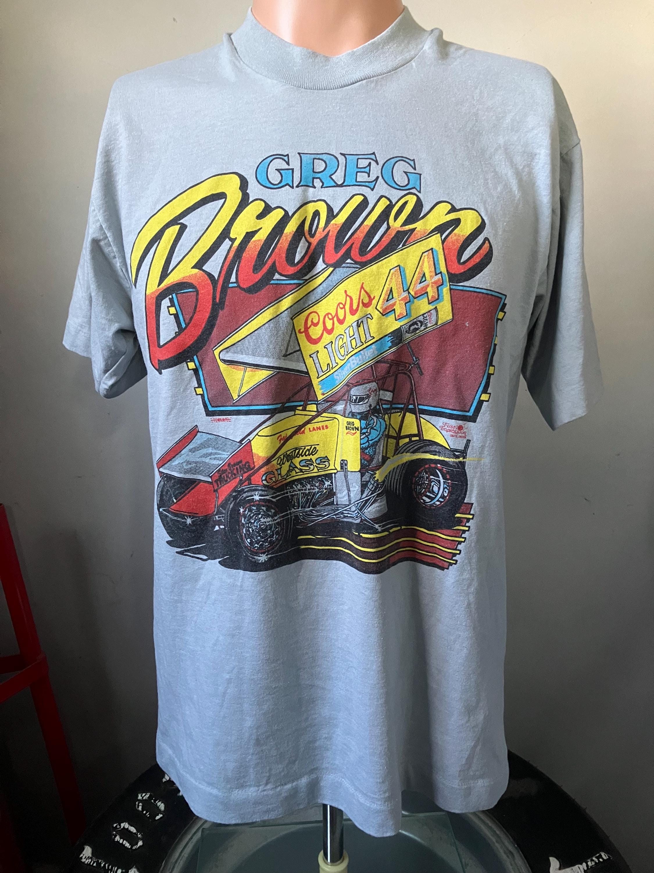 Vintage Greg Brown Coors Light Sprint Car T-shirt L 80's - Etsy