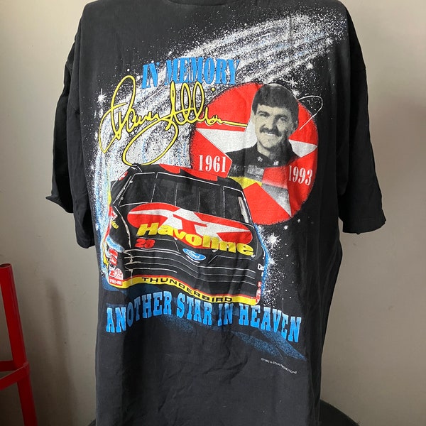 Davey Allison Another Star In Heaven T-Shirt XL 90’s