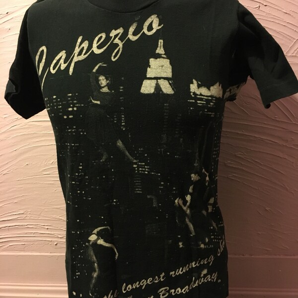Vintage Capezio Longest Running Show On Broadway Dance T-Shirt S 80's