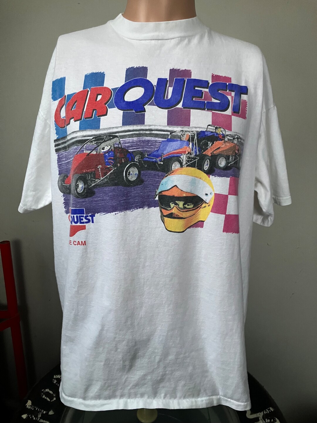 Vintage Carquest Cage Cam Sprint Car Tshirt XL 90's Etsy