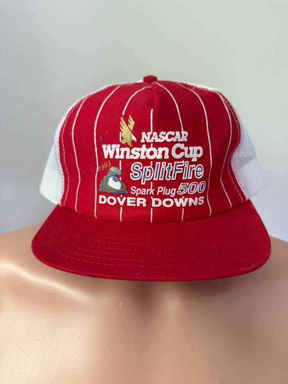 Deadstock Dover Downs 1993 Splitfire Spark Plugs 500 Mesh Hat 90’s