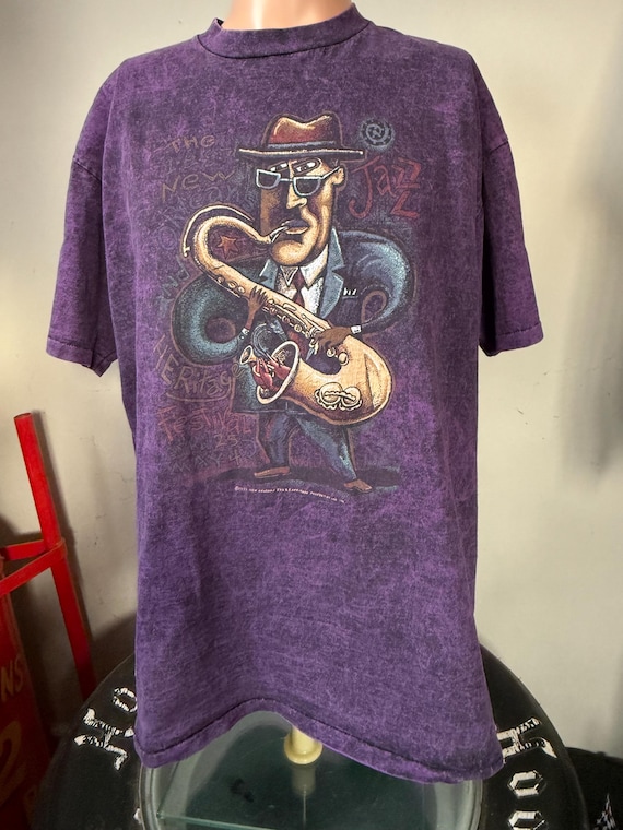 Hanes NEW ORLEANS JAZZ Tシャツ　ジャズ　　古着 古着 90s NBA UtahJazz ジャズ Tシャツ XL 古着【10off】 - 古着