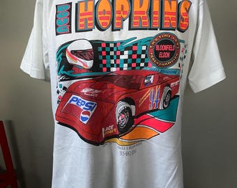Camiseta Doug Hopkins, dos veces campeón de pista de modelos tardíos, talla L, años 90