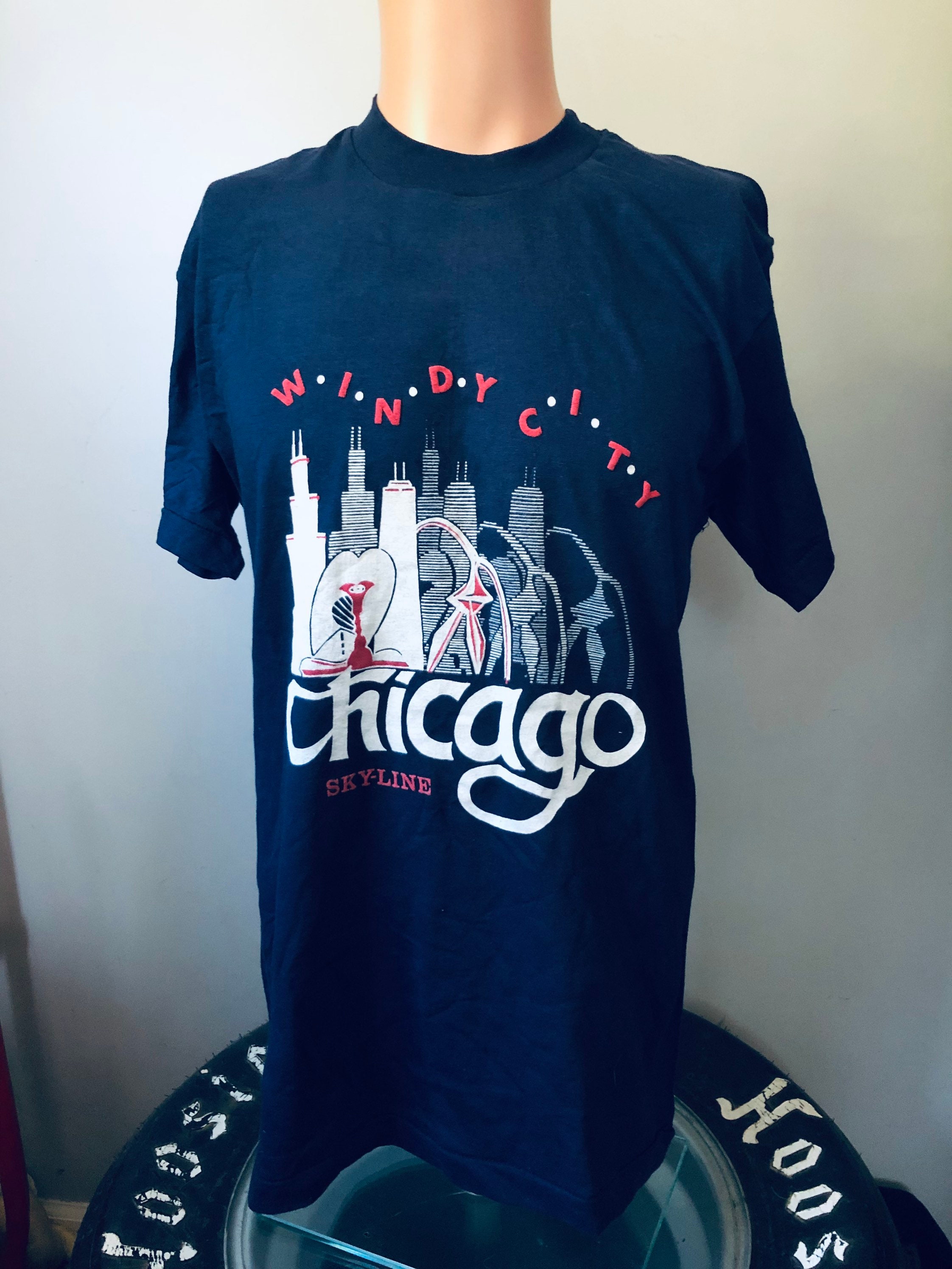 deedee　MADE WORN CHICAGO Tシャツ Deadstock Chicago Windy City T-shirt M 80's - Etsy