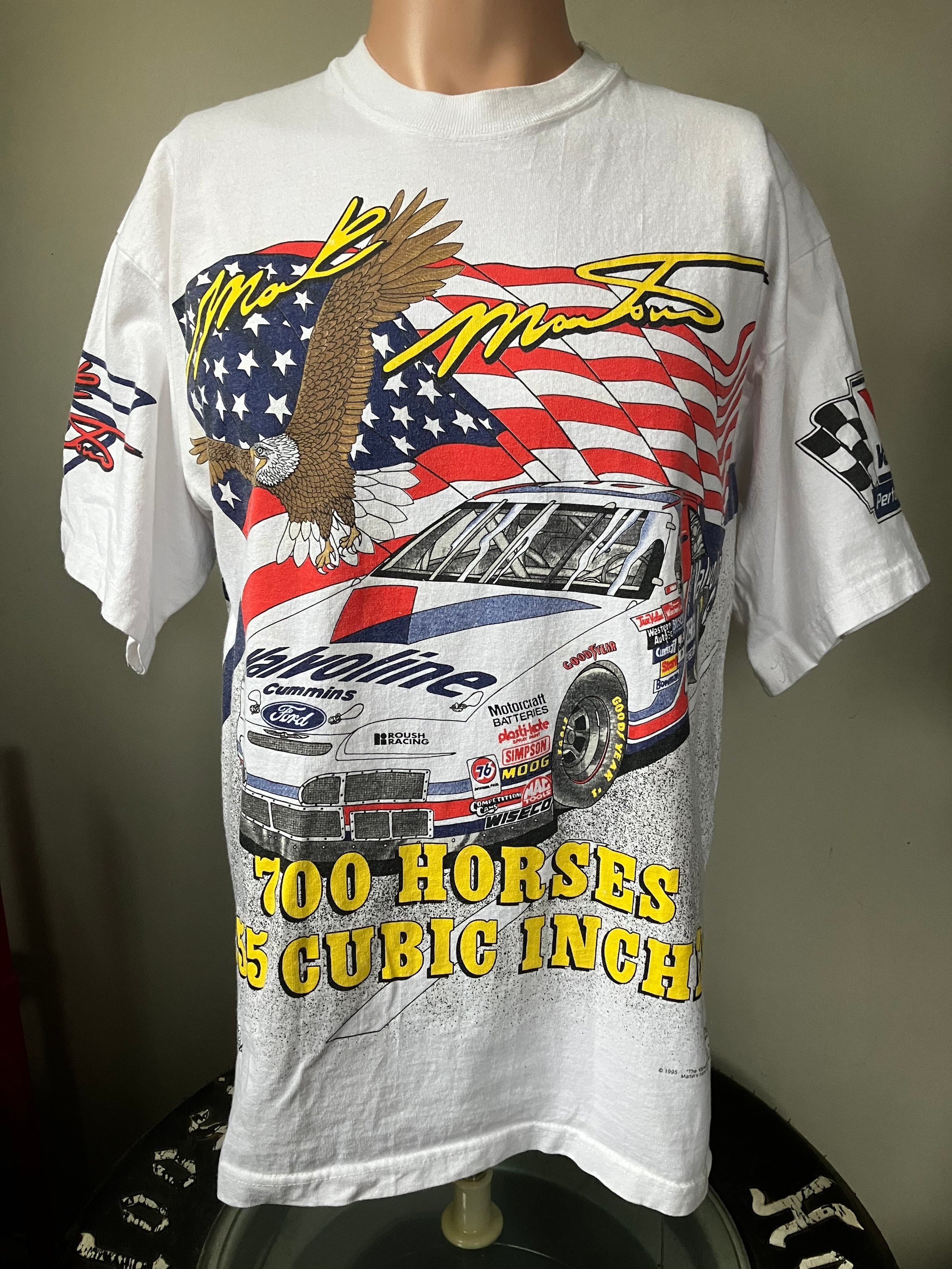 Mark Martin American Muscle All Over Print T-shirt M 90s - Etsy