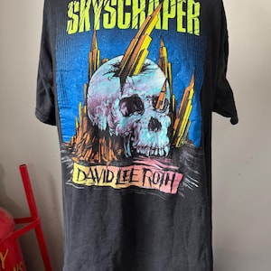 Vintage David Lee Roth Skyskraper Tour 1988 T-Shirt L 80’s