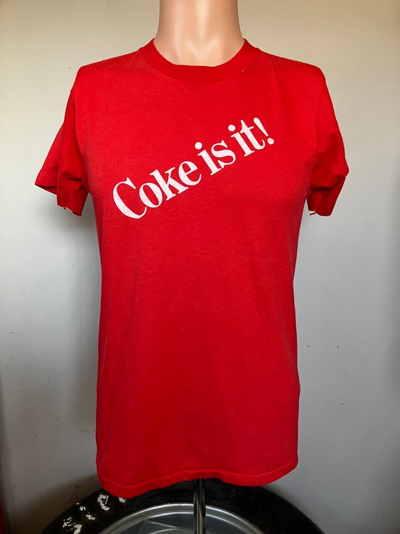 Vintage Coke Is It! T-Shirt M 80's Coca Cola