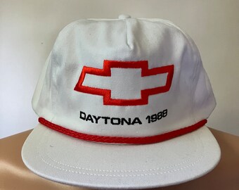 Deadstock Chevy Bow Tie Daytona 1988 Strapback Hat 80’s