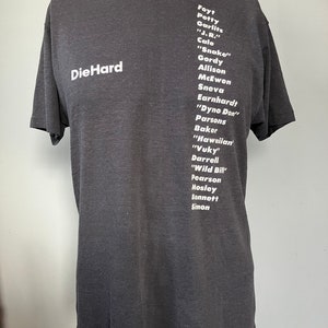 Rare DieHard Winners Names T-Shirt M 80’s