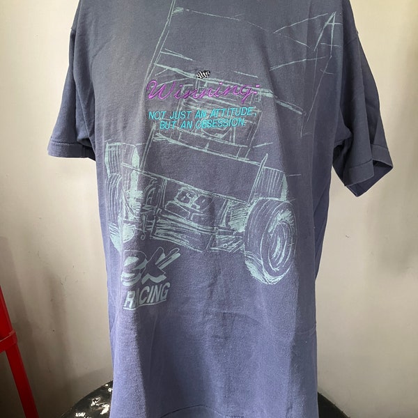 Vintage Brent Kaeding Sprint Car T-Shirt L 90’s