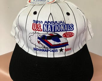 Deadstock NHRA 1992 Indy Nationals Snapback Hat 90’s