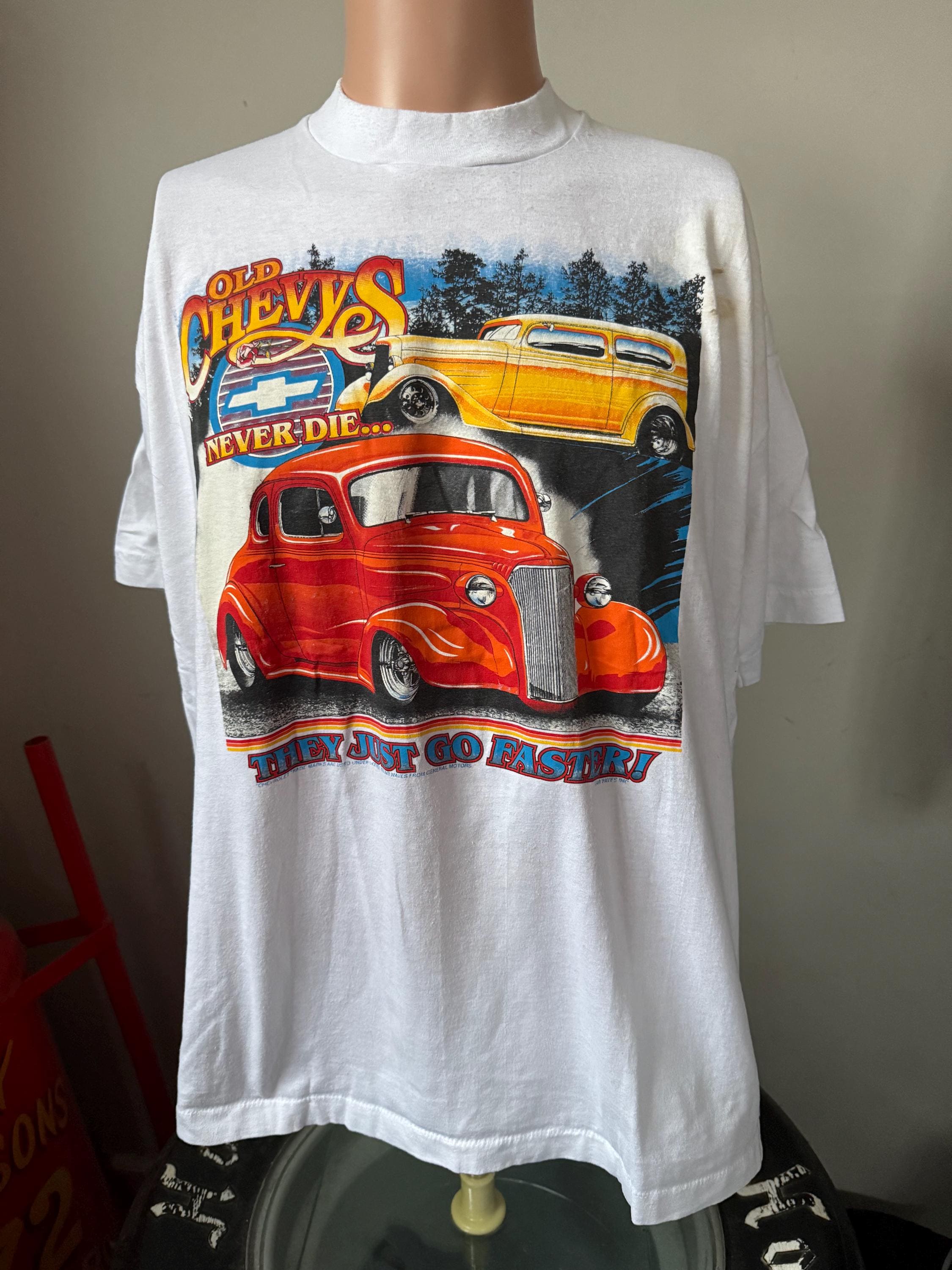 Vintage Old Chevys Never Die Hot Rod T-shirt XXL 80's - Etsy