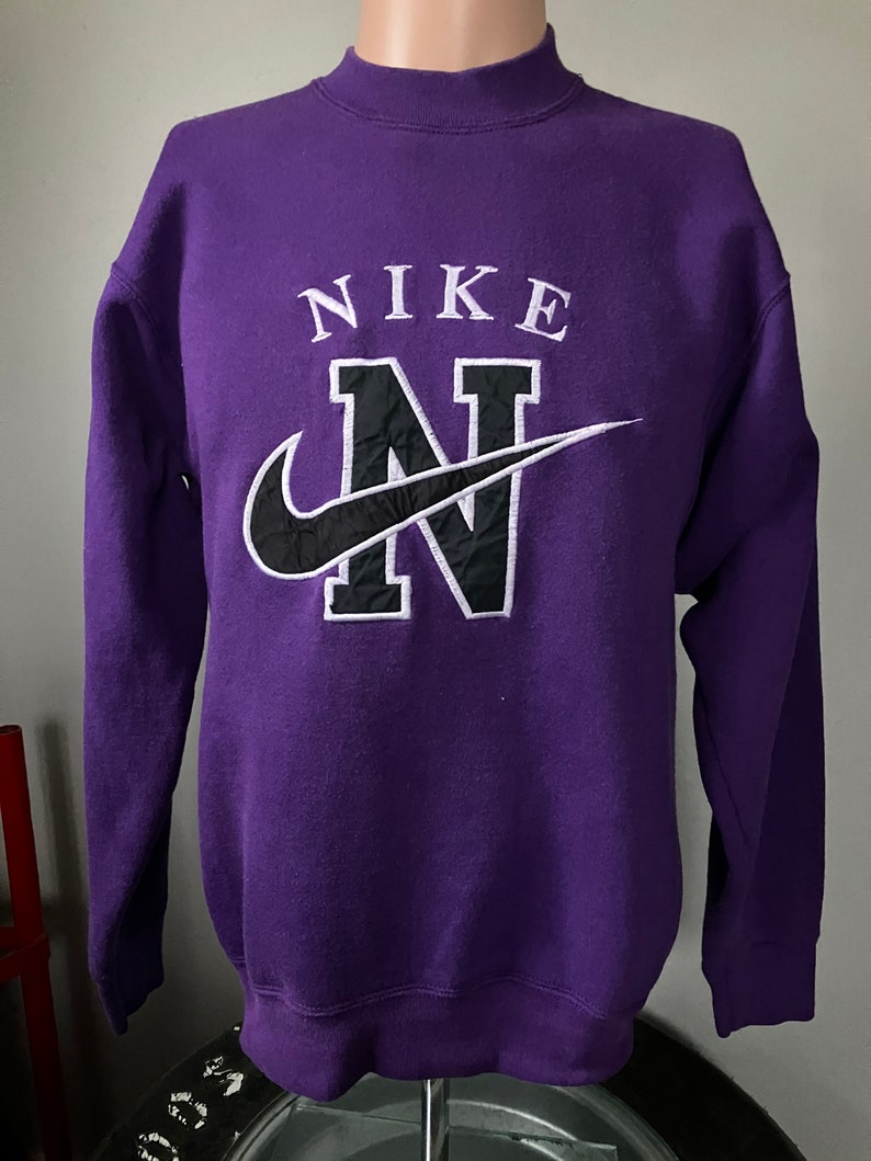 Vintage Nike Big N Swoosh Bootleg Crewneck Sweatshirt M 90s - Etsy