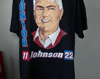 Deadstock Junior Johnson Portrait T-Shirt 90&#39;s Budweiser