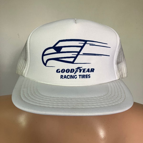 Deadstock Goodyear Racing Tires Eagle Logo Mesh Hat 80’s