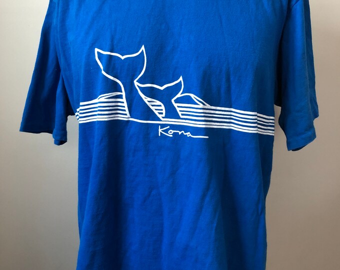 Vintage Crazy Shirts Hawaii Kona Whale Tail Tshirt XL 80s Etsy