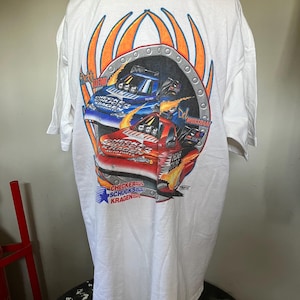 Vintage Checker Auto Parts Del Worsham/Jeff Arend Funny Car T-Shirt XL 2000’s