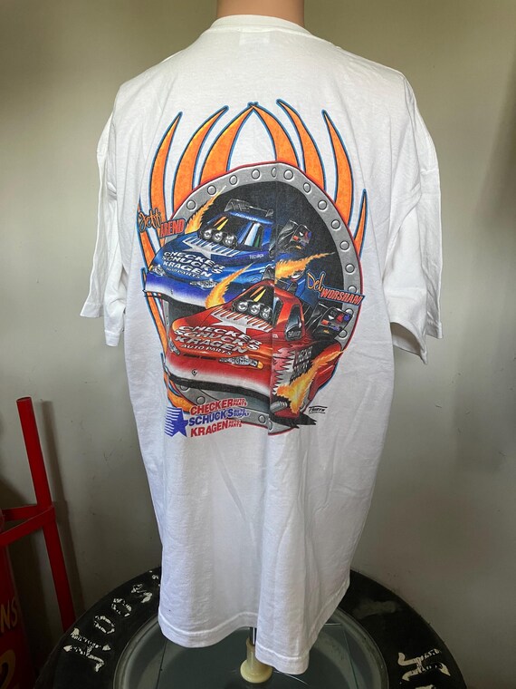 Vintage Checker Auto Parts Del Worsham/jeff Arend Funny Car T