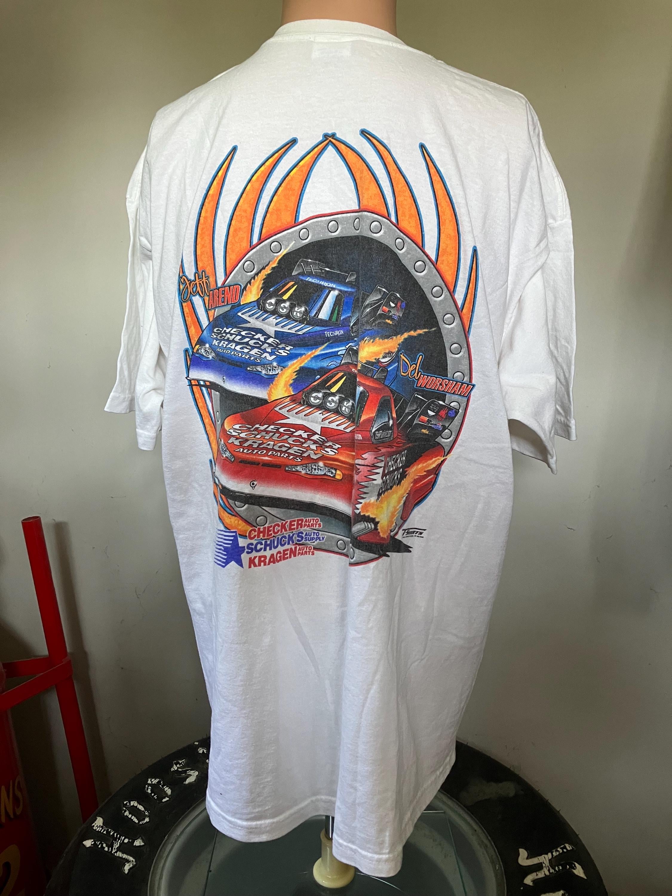 Vintage Checker Auto Parts Del Worsham/jeff Arend Funny Car T
