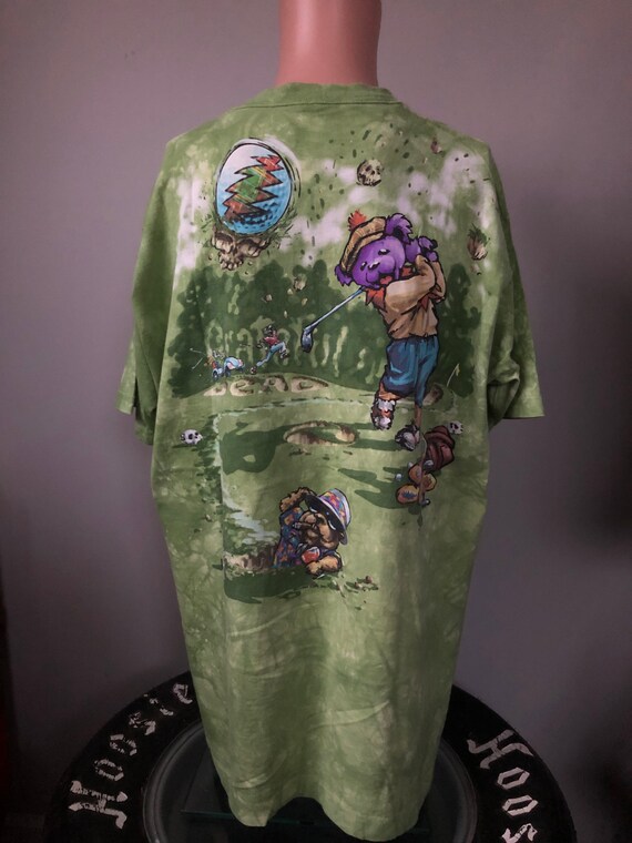 Grateful Dead Golf Tie Dye T-Shirt XL 90’s Liquid
