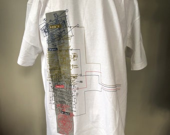 Vintage Levis Silvertab Blueprint T-Shirt M 90’s