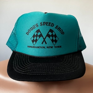 vintage Doug&#39;s Speed Shop Binghamton Mesh Hat 80&#39;s
