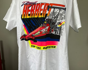 Deadstock Doug Herbert Top Fuel Dragster T-Shirt L 90’s