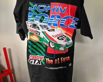 Deadstock John Force fanclub-T-shirt, jaren 90