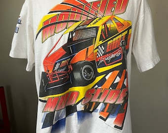 Vintage DIRT Modified Mud Slide T-Shirt L 90’s