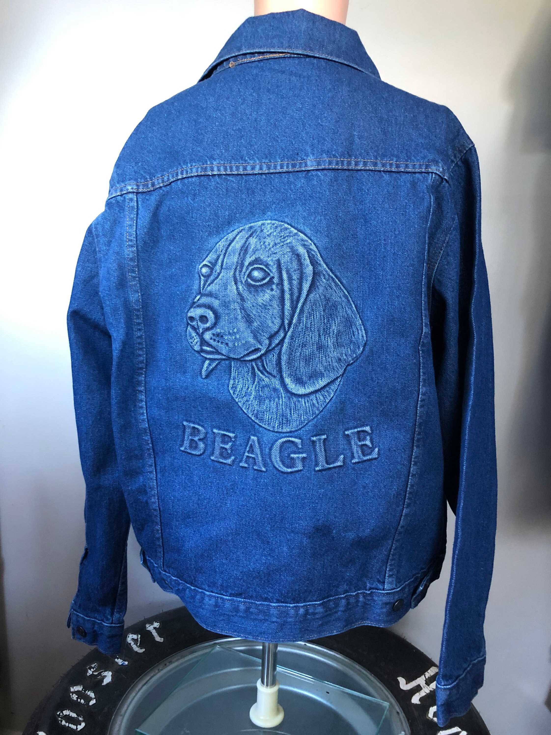 Tyca Embossed Beagle Denim Jacket 