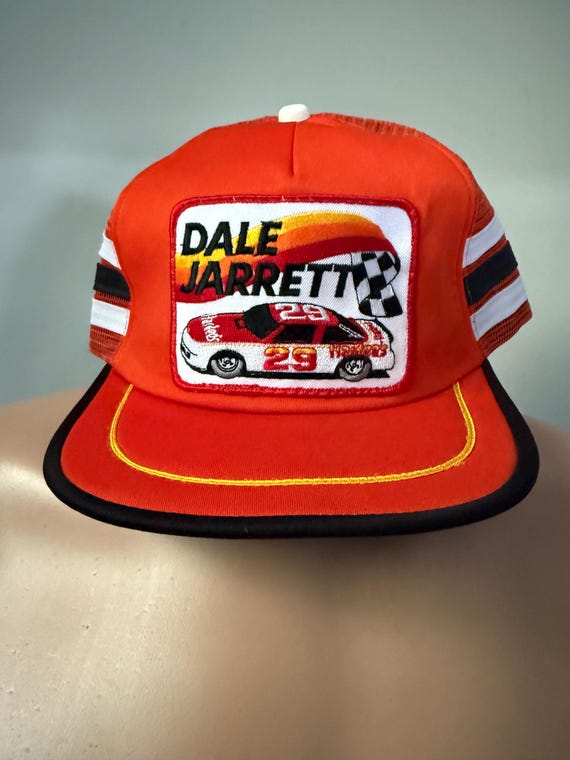 【レア】ad idas 80s フェルト ロールキャップ デットストック Deadstock Dale Jarrett Hardee's Oldsmobile 3 Stripe Mesh Snapback