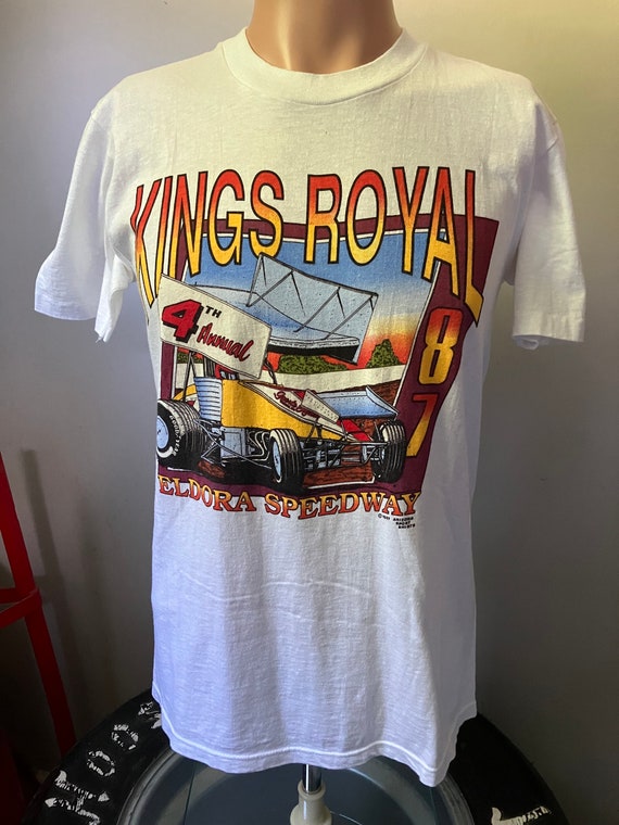 Eldora Speedway 1987 Kings Royal T-Shirt M 80’s - image 1