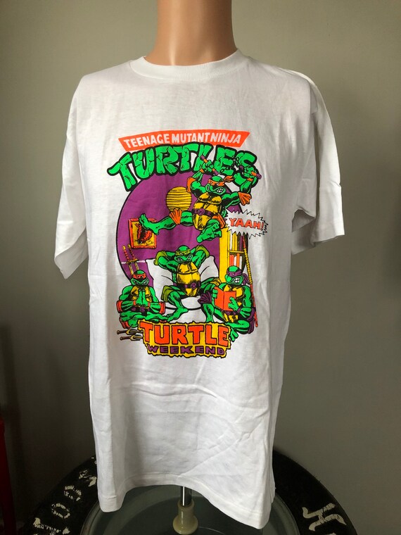 Teenage Mutant Ninja Turtles Turtle Weekend T-shirt L 90's - Etsy