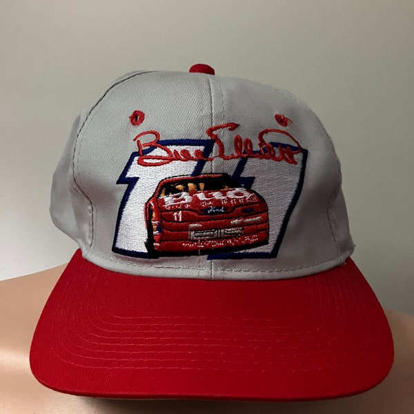 Bill Elliott Budweiser Ford Snapback Hat 90’s