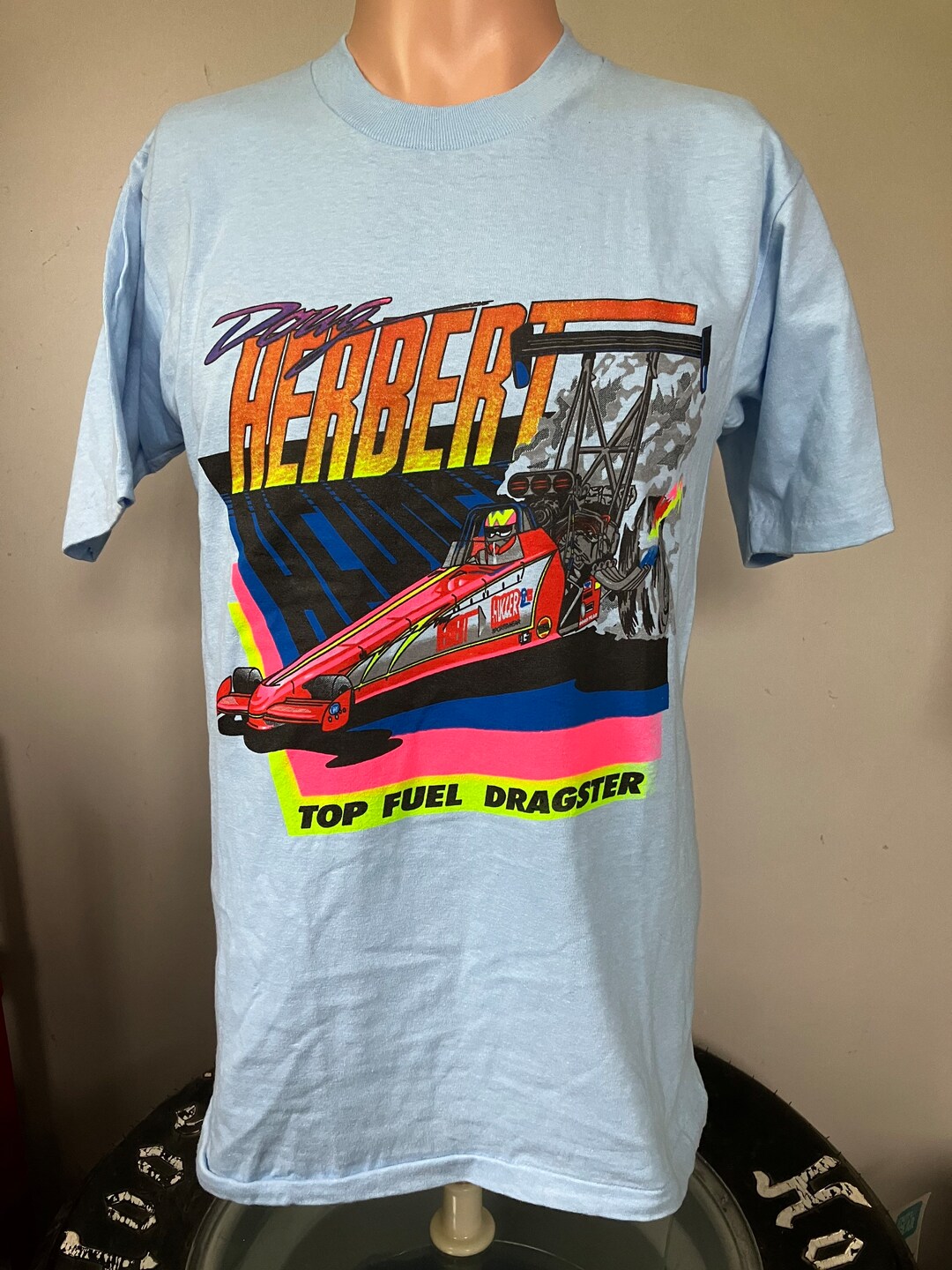 Deadstock Doug Herbert Top Fuel Dragster Tshirt M 90s Etsy