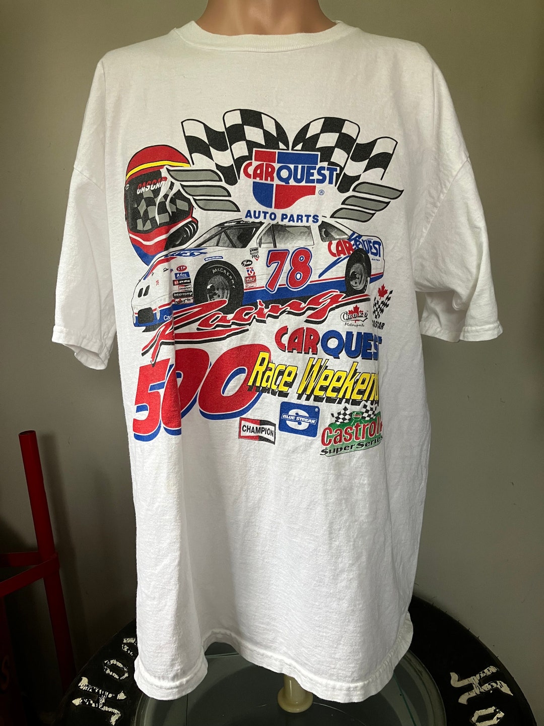Vintage CASCAR Carquest 500 1998 Tshirt XL 90s Etsy Canada