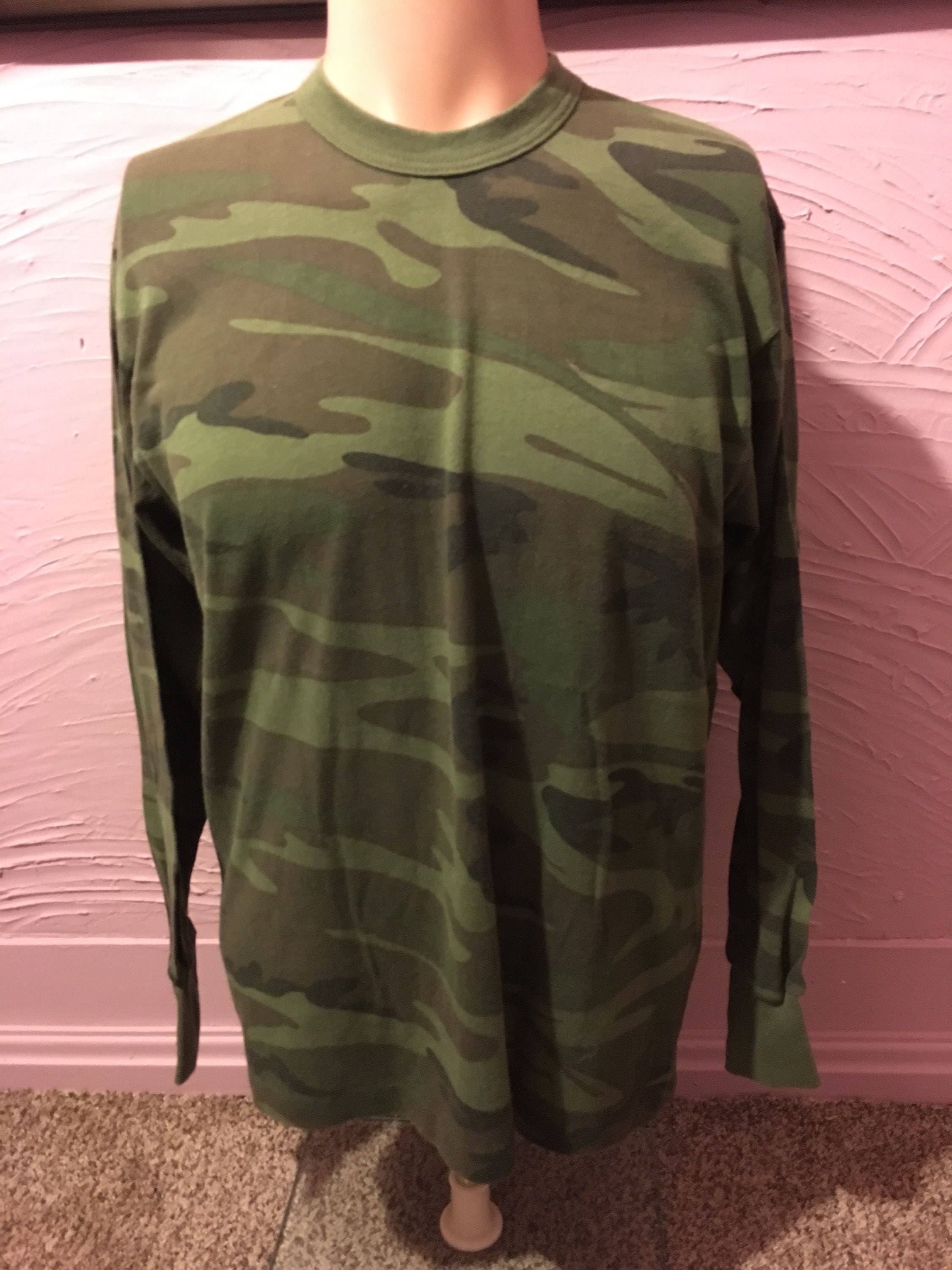 T-Shirt Cotone Mimetica Manica Lunga - Red Rock