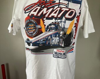 Vintage Joe Amato Joe Knows Valvoline Top Fuel Dragster T-shirt L