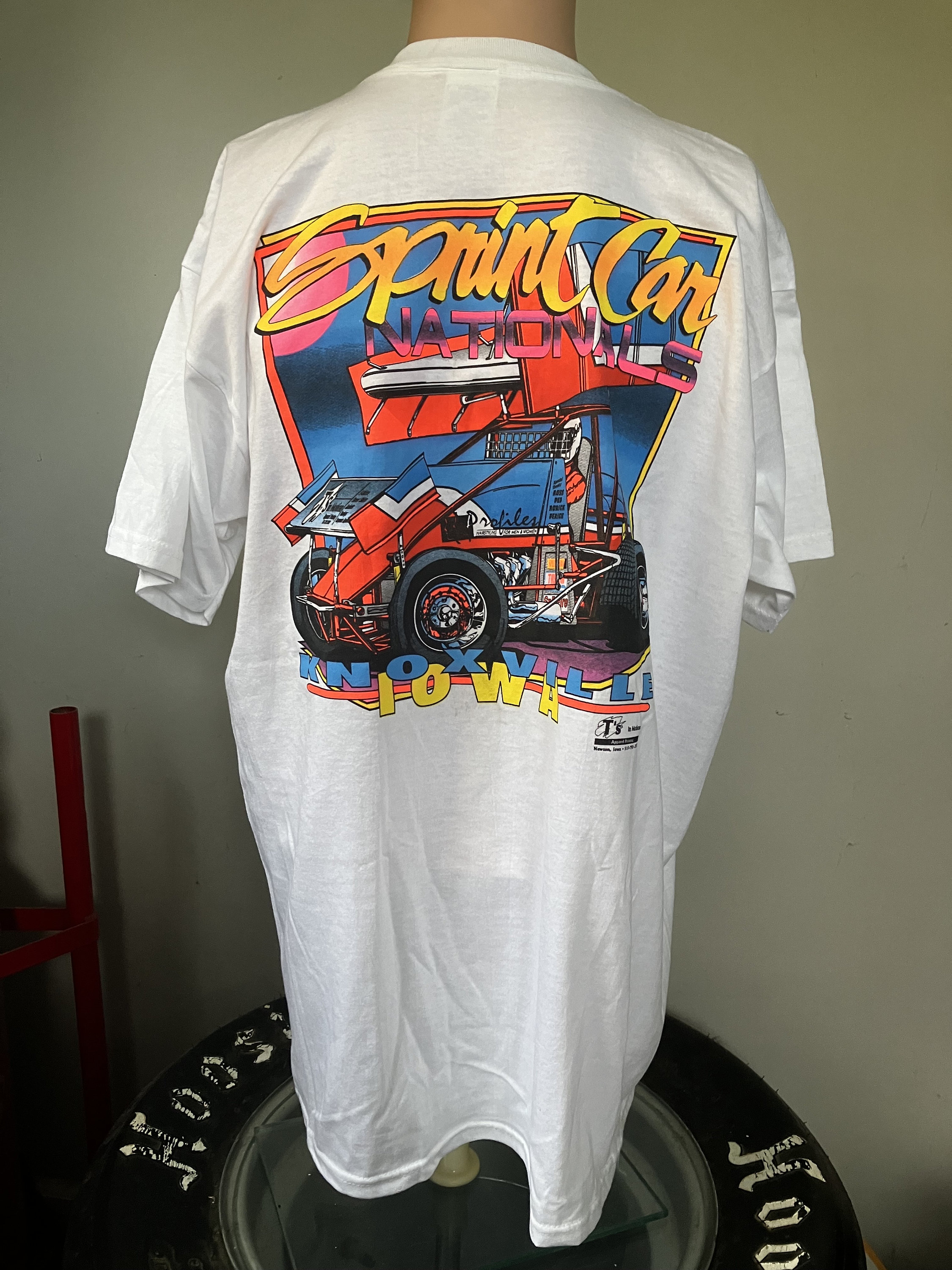 10s カーズランド オープニング Tシャツ Deadstock Sprint Car Nationals Knoxville T-shirt XL 90's - Etsy