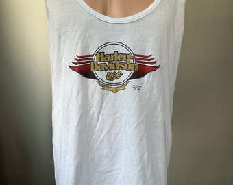 Harley Davidson USA 3D Emblem Tank Top XL 90’s