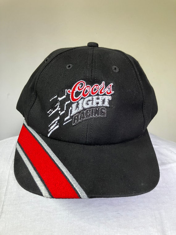 Vintage Coors Light Racing Snapback Hat 90's NASCA