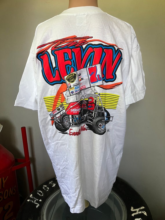 Deadstock Tim Levin Sprint Car T-Shirt XL 90’s - image 2