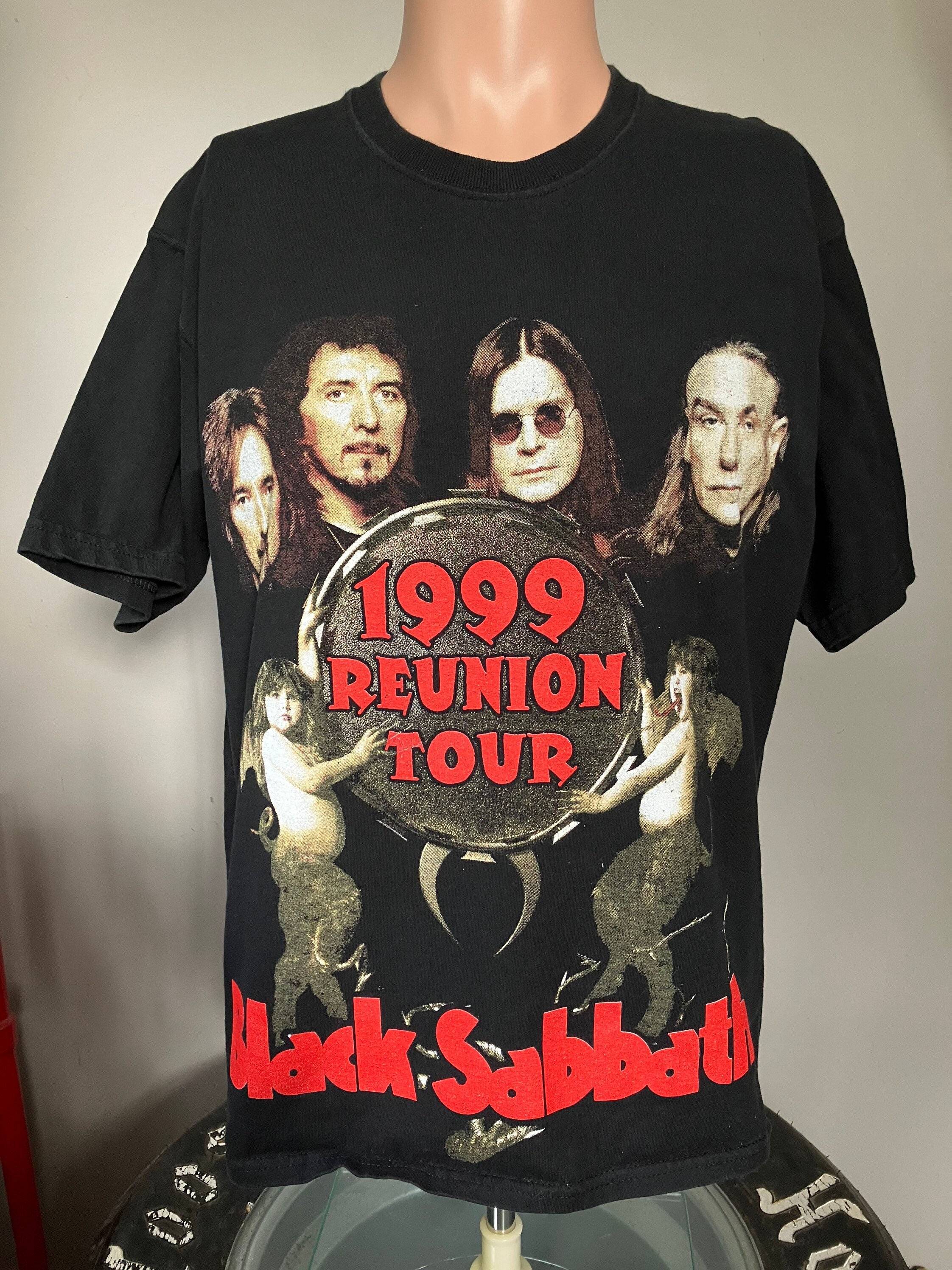 Black Sabbath Reunion Tour 1999 Bootleg T-shirt L 90's Metal